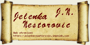 Jelenka Nestorović vizit kartica